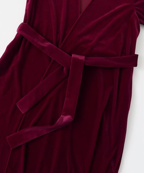 URBAN RESEARCH DOORS（アーバンリサーチドアーズ）の「【店舗振り分け】ベロアガウン∴（カーディガン/ボレロ・レディース・ボルドー/ネイビー・ONE）」の14枚目の写真