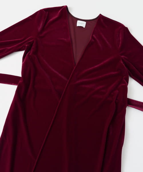 URBAN RESEARCH DOORS（アーバンリサーチドアーズ）の「【店舗振り分け】ベロアガウン∴（カーディガン/ボレロ・レディース・ボルドー/ネイビー・ONE）」の15枚目の写真