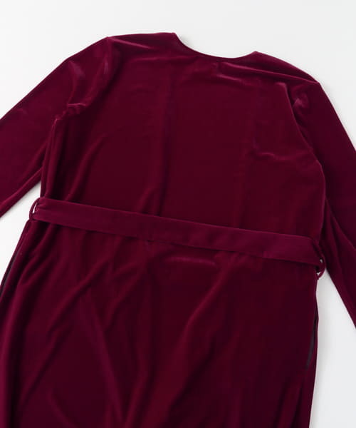 URBAN RESEARCH DOORS（アーバンリサーチドアーズ）の「【店舗振り分け】ベロアガウン∴（カーディガン/ボレロ・レディース・ボルドー/ネイビー・ONE）」の18枚目の写真
