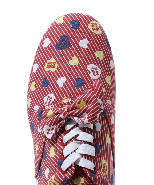 MILKFED.（ミルクフェド）の「M&H STUDY SNEAKERS 　（スニーカー・レディース・ブラック/レッド・23cm/24cm/25cm）」の6枚目の写真