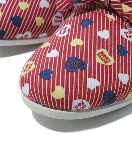 MILKFED.（ミルクフェド）の「M&H STUDY SNEAKERS 　（スニーカー・レディース・ブラック/レッド・23cm/24cm/25cm）」の8枚目の写真