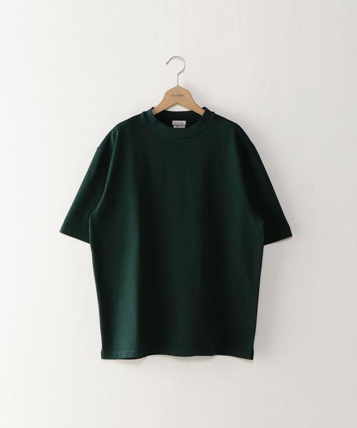 Steven Alan(スティーブンアラン)の「<Steven Alan> HI-DENS SHORT MOCK SS CUTSEW/カットソー ◆(Tシャツ/カットソー・メンズ・ホワイト/モカ/ダークグリーン・SMALL/X-LARGE/MEDIUM/LARGE)」の3枚目の写真