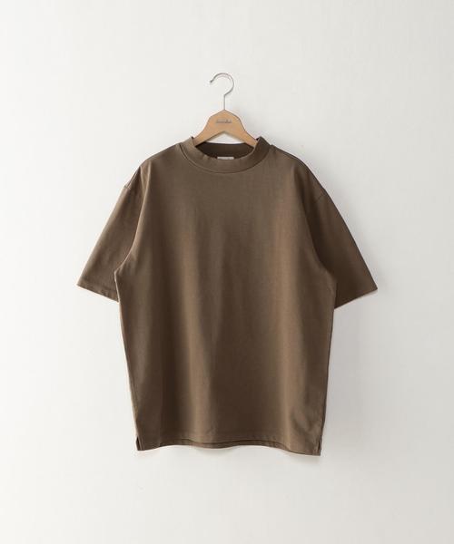 Steven Alan(スティーブンアラン)の「<Steven Alan> HI-DENS SHORT MOCK SS CUTSEW/カットソー ◆(Tシャツ/カットソー・メンズ・ホワイト/モカ/ダークグリーン・SMALL/X-LARGE/MEDIUM/LARGE)」の4枚目の写真