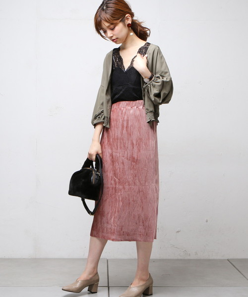 natural couture（ナチュラルクチュール）の「ボリューム袖シャツブルゾン（ブルゾン・レディース・ブラック/グレイッシュベージュ/カーキ・FREE）」の14枚目の写真