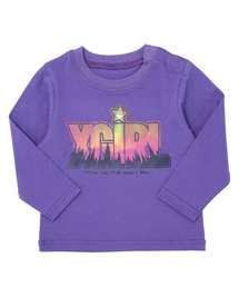 X-girl Stages | L/S TEE “AURORA LOGO” (12M～3T)(Tシャツ/カットソー)