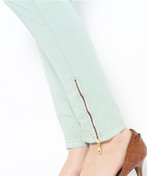 qualite(カリテ)の「カラーカーゴストレッチパンツ(カーゴパンツ・レディース・ミント/イエロー/オレンジ/ベージュ・2/1/3)」の10枚目の写真