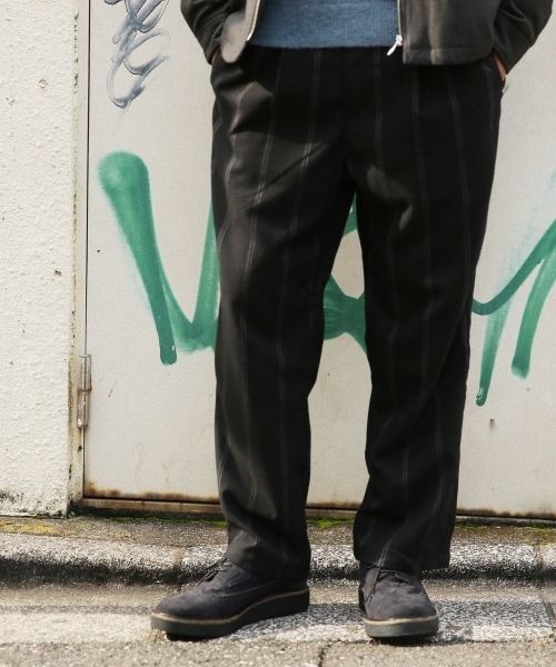 RAGEBLUE（レイジブルー）の「柄TRサージワイドパンツ/774290（スラックス・メンズ・ネイビー/ブラック/ダークグレー/キャメル・MEDIUM/LARGE/SMALL）」の2枚目の写真