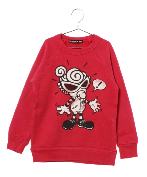 HYSTERIC MINI(ヒステリックミニ)の「HELLO THERE FUNLAND トレーナー (スウェット・キッズ・ブラック/ピンク・100/110/120)」の1枚目の写真