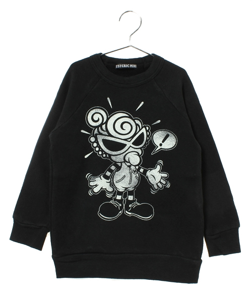 HYSTERIC MINI(ヒステリックミニ)の「HELLO THERE FUNLAND トレーナー (スウェット・キッズ・ブラック/ピンク・100/110/120)」の2枚目の写真