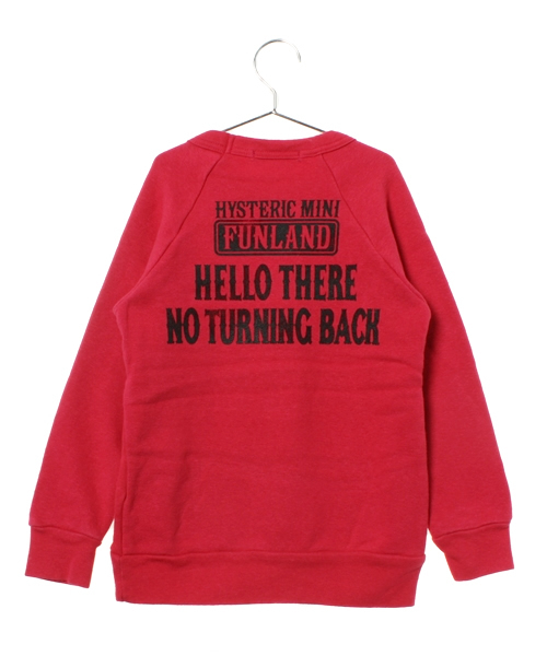 HYSTERIC MINI(ヒステリックミニ)の「HELLO THERE FUNLAND トレーナー (スウェット・キッズ・ブラック/ピンク・100/110/120)」の3枚目の写真