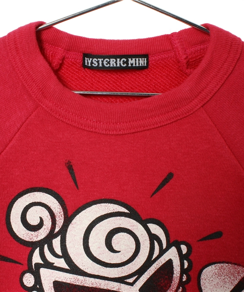 HYSTERIC MINI(ヒステリックミニ)の「HELLO THERE FUNLAND トレーナー (スウェット・キッズ・ブラック/ピンク・100/110/120)」の4枚目の写真