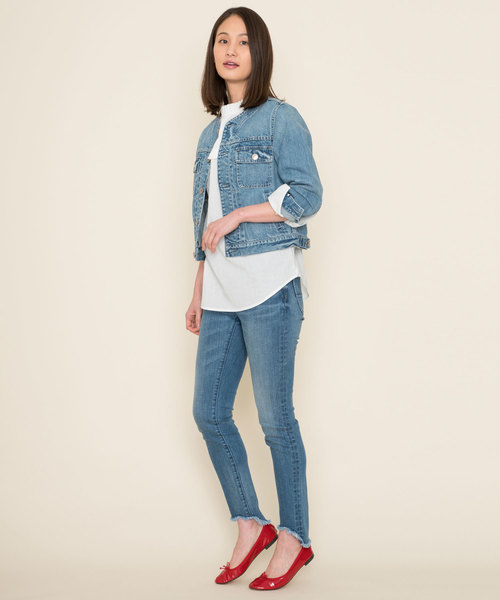 Moname(モナーム)の「アンクルスキニー デニムパンツ EMA(エマ)(デニムパンツ・レディース・ブルー・24inch/25inch/23inch/26inch/27inch)」の5枚目の写真