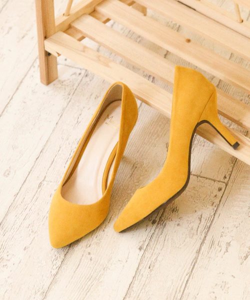 menue（メヌエ）の「美脚魅せ ポインテッドトゥ 8cmヒール パンプス（パンプス・レディース・ガンメタ/ピンク/ライトグレー/コーラルピンク/レッド/コバルトブルー/ブラック/アッシュグレー/ブラウン/ネイビー/マスタード/パイソン/グリーン/その他/ブラック系その他2/アイボリー/グレー系その他/レッド系その他/ブラック系その他3/ブラック系その他4/レオパード/ホワイト系その他3/ラメ/ゴールド/ブラック系その他5/ブラック系その他7/シルバー/ブラック系その他6/ホワイト系その他/グレイッシュベージュ/ベージュ系その他/ホワイト系その他2・24.0cm/21.0cm/25.5cm/21.5cm/26.5cm/23.5cm/24.5cm/26.0cm/22.0cm/23.0cm/25.0cm/22.5cm/27.0cm）」の21枚目の写真