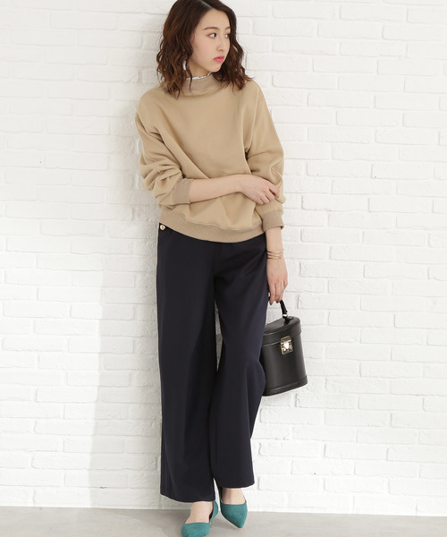N.（N. Natural Beauty Basic）（エヌエヌナチュラルビューティーベーシック）の「◆スウェットプルオーバー（スウェット・レディース・ホワイト/ベージュ/パープル・MEDIUM）」の9枚目の写真