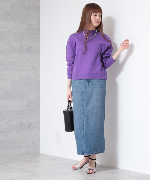N.（N. Natural Beauty Basic）（エヌエヌナチュラルビューティーベーシック）の「◆スウェットプルオーバー（スウェット・レディース・ホワイト/ベージュ/パープル・MEDIUM）」の11枚目の写真