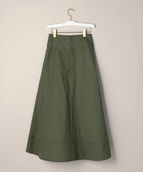 UNITED ARROWS（ユナイテッドアローズ）の「＜SACRA（サクラ）＞ベルト フレアスカート（スカート・レディース・オフホワイト/オリーブ・38/36）」の3枚目の写真