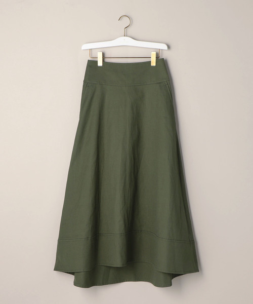 UNITED ARROWS（ユナイテッドアローズ）の「＜SACRA（サクラ）＞ベルト フレアスカート（スカート・レディース・オフホワイト/オリーブ・38/36）」の12枚目の写真