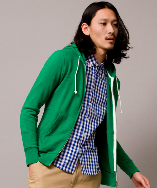 BEAUTY&YOUTH UNITED ARROWS(ビューティーアンドユースユナイテッドアローズ)の「by ∴ スウェット ジップ フーディ§(パーカー・メンズ・ブラック/グレー/ケリー/ターコイズブルー/イエロー・SMALL/MEDIUM/LARGE/X-LARGE)」の4枚目の写真