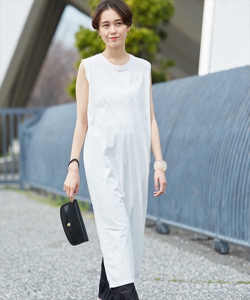 FRUIT OF THE LOOM（フルーツオブザルーム）の「【FRUIT OF THE LOOM × ADAM ET ROPE'】別注フルーツ染め ワンピース（ワンピース・レディース・ホワイト/イエロー/ダークブラウン/パープル/ライトグリーン・FREE）」の2枚目の写真