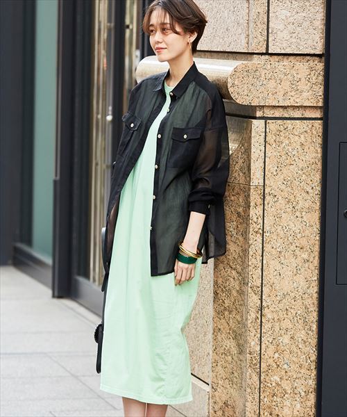 FRUIT OF THE LOOM（フルーツオブザルーム）の「【FRUIT OF THE LOOM × ADAM ET ROPE'】別注フルーツ染め ワンピース（ワンピース・レディース・ホワイト/イエロー/ダークブラウン/パープル/ライトグリーン・FREE）」の4枚目の写真