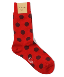coen | ビッグドット柄レギュラーソックス(ソックス/靴下)