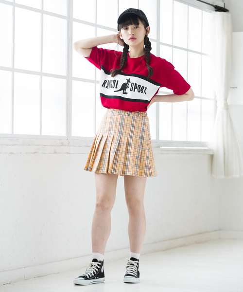 WEGO(ウィゴー)の「WEGO/チェックプリーツミニスカート(スカート・レディース・ライトグレー/サックスブルー/ピンク/ベージュ・MEDIUM/SMALL)」の15枚目の写真