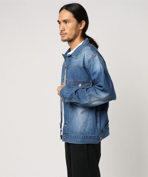 VENCEEXCHANGE（ヴァンスエクスチェンジ）の「デニムGジャン（デニムジャケット・メンズ・ダークブルー・M/L）」の2枚目の写真