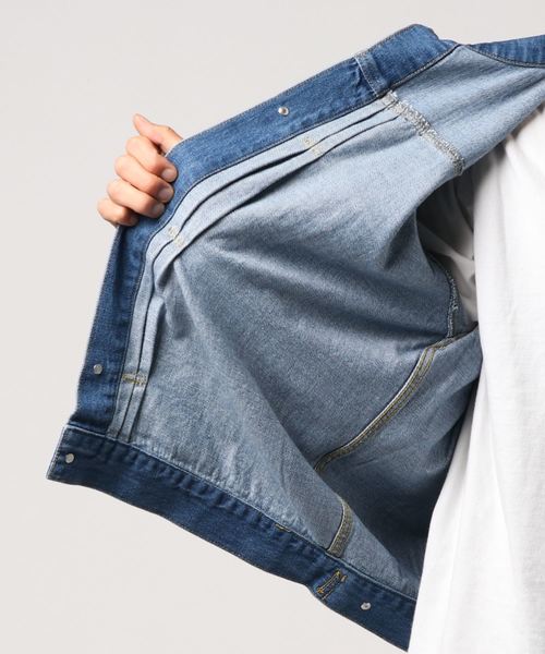 VENCEEXCHANGE（ヴァンスエクスチェンジ）の「デニムGジャン（デニムジャケット・メンズ・ダークブルー・M/L）」の4枚目の写真