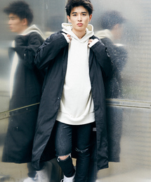 kutir | big soutien collar/ナイロンビッグステンカラーコート(ステンカラーコート)