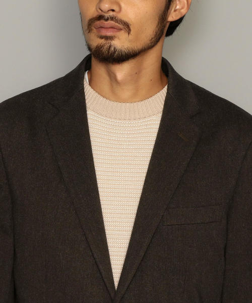 green label relaxing（グリーンレーベルリラクシング）の「NM◆ウールライクフリーリッチ2B M68 ジャケット（テーラードジャケット・メンズ・ダークグレー/ネイビー/ダークブラウン・XL/L/XS/XXL/M/S）」の16枚目の写真