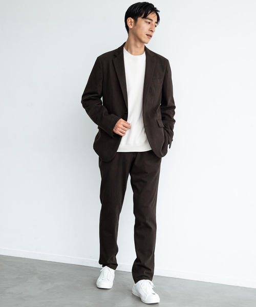 green label relaxing（グリーンレーベルリラクシング）の「NM◆ウールライクフリーリッチ2B M68 ジャケット（テーラードジャケット・メンズ・ダークグレー/ネイビー/ダークブラウン・XL/L/XS/XXL/M/S）」の4枚目の写真