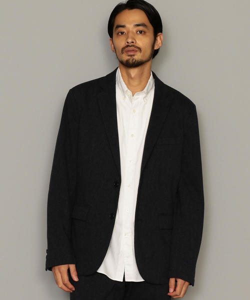 green label relaxing（グリーンレーベルリラクシング）の「NM◆ウールライクフリーリッチ2B M68 ジャケット（テーラードジャケット・メンズ・ダークグレー/ネイビー/ダークブラウン・XL/L/XS/XXL/M/S）」の6枚目の写真