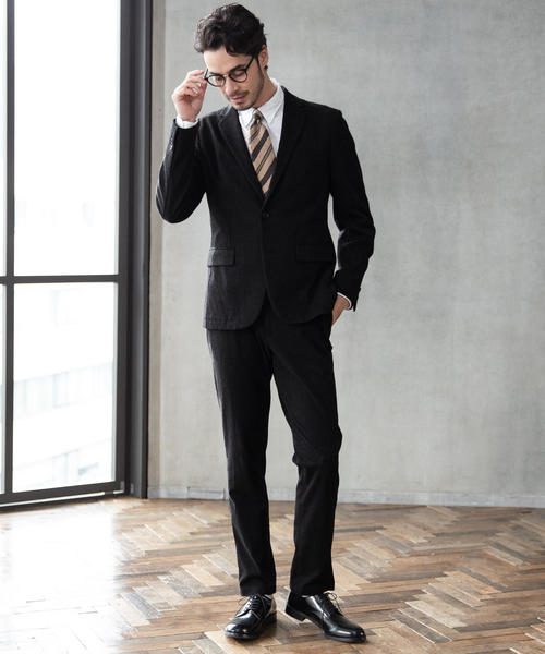 green label relaxing（グリーンレーベルリラクシング）の「NM◆ウールライクフリーリッチ2B M68 ジャケット（テーラードジャケット・メンズ・ダークグレー/ネイビー/ダークブラウン・XL/L/XS/XXL/M/S）」の7枚目の写真