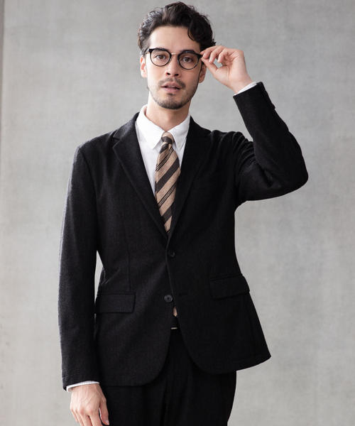 green label relaxing（グリーンレーベルリラクシング）の「NM◆ウールライクフリーリッチ2B M68 ジャケット（テーラードジャケット・メンズ・ダークグレー/ネイビー/ダークブラウン・XL/L/XS/XXL/M/S）」の8枚目の写真