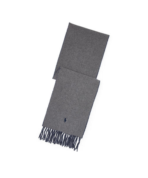 POLO RALPH LAUREN(ポロ ラルフ ローレン)の「リバーシブル スカーフ(マフラー・メンズ・レッド系1/ブルー系9/ブラウン系1/ライトベージュ・ONE SIZE)」の2枚目の写真