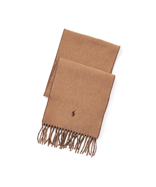 POLO RALPH LAUREN(ポロ ラルフ ローレン)の「リバーシブル スカーフ(マフラー・メンズ・レッド系1/ブルー系9/ブラウン系1/ライトベージュ・ONE SIZE)」の1枚目の写真