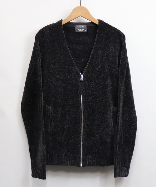 Confirm(コンファーム)の「Confirm / コンファーム モールZIPカーディガン(カーディガン/ボレロ・メンズ・ブラック/ネイビー/レッド・M/L)」の2枚目の写真