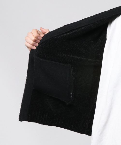 Confirm(コンファーム)の「Confirm / コンファーム モールZIPカーディガン(カーディガン/ボレロ・メンズ・ブラック/ネイビー/レッド・M/L)」の4枚目の写真