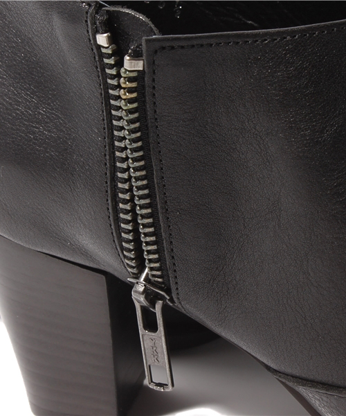 SHIPS for women（シップスフォーウィメン）の「サイド ジップ レザー ブーティ◇（ブーティ・レディース・ブラック/カーキ/ピンクベージュ・36.5/36/37/37.5/38）」の9枚目の写真