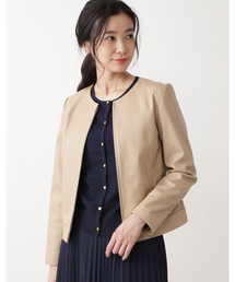 NATURAL BEAUTY BASIC | ラムナッパレザーブルゾン(ブルゾン)