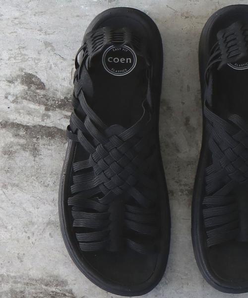 coen（コーエン）の「メッシュワラチサンダル（サンダル・メンズ・ブラック/パープル・LARGE/SMALL/MEDIUM）」の2枚目の写真