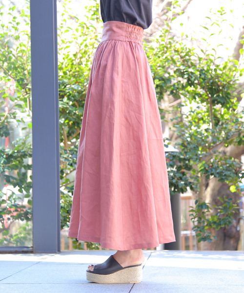 TIARA 麻 マキシスカート Tiara（ティアラ）の「リネンマキシスカート（スカート）」 - WEAR