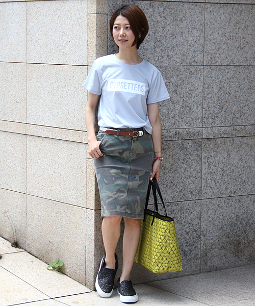 UNITED ARROWS(ユナイテッドアローズ)の「□UAW C/PU カモフラージュ タイトスカート† ◆(スカート・レディース・ダークグリーン・38/36/40)」の18枚目の写真