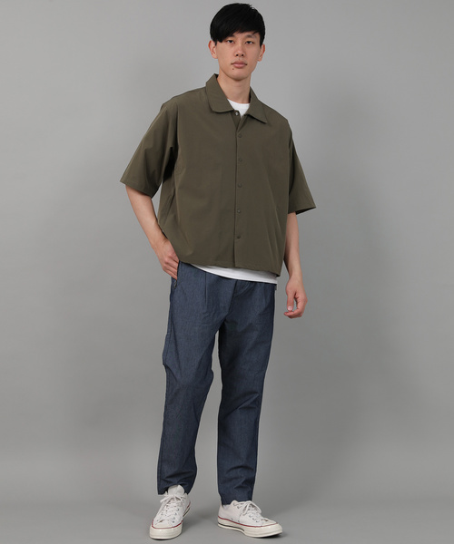 Ressaca(レサーカ)の「4Wayストレッチ コーチシャツジャケット(シャツ/ブラウス・メンズ・カーキ/ベージュ/ブラック/ネイビー・M/XL/L)」の8枚目の写真