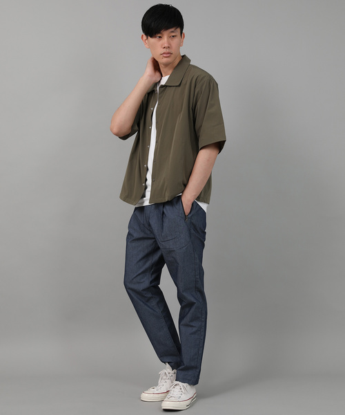 Ressaca(レサーカ)の「4Wayストレッチ コーチシャツジャケット(シャツ/ブラウス・メンズ・カーキ/ベージュ/ブラック/ネイビー・M/XL/L)」の9枚目の写真
