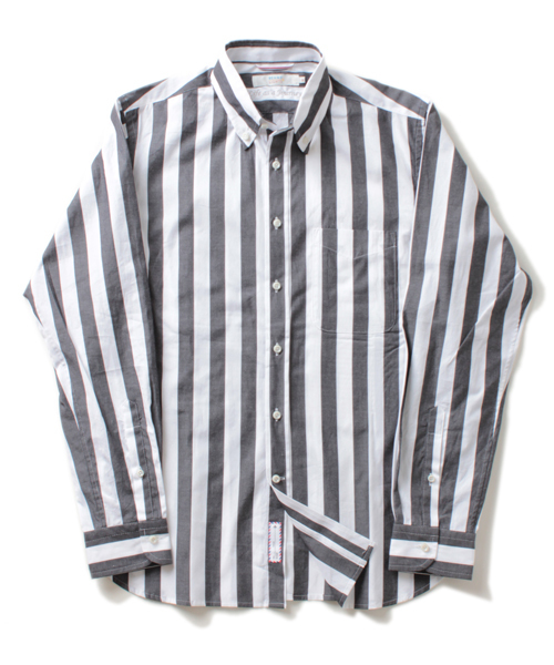 BEAMS LIGHTS Men's（ビームスライツ メンズ）の「○BEAMS LIGHTS / ビッグストライプシャツ（シャツ/ブラウス・メンズ・ブラック/ベージュ/ブルー・SMALL/X-LARGE/MEDIUM/LARGE）」の10枚目の写真