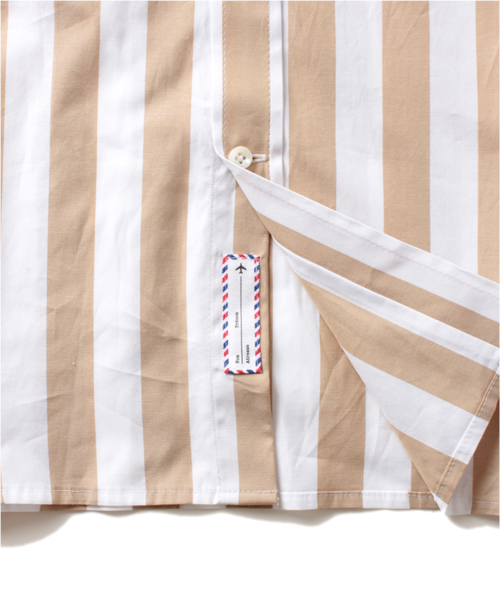 BEAMS LIGHTS Men's（ビームスライツ メンズ）の「○BEAMS LIGHTS / ビッグストライプシャツ（シャツ/ブラウス・メンズ・ブラック/ベージュ/ブルー・SMALL/X-LARGE/MEDIUM/LARGE）」の9枚目の写真