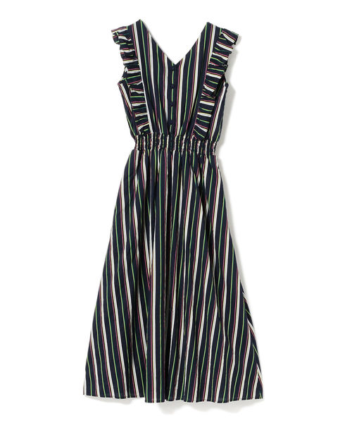 Ray BEAMS（レイビームス）の「Ray BEAMS / マルチ ストライプ フリル ノースリーブ ワンピース（ワンピース・レディース・ネイビー/レッド・ONE SIZE）」の16枚目の写真