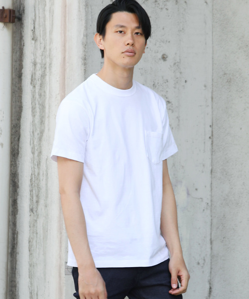 Ressaca(レサーカ)の「オープンエンドポケットTシャツ(Tシャツ/カットソー・メンズ・ブラック/ホワイト/インディゴブルー/グレー/ネイビー/アーミー/スミクロ・XL/L/S/M)」の1枚目の写真