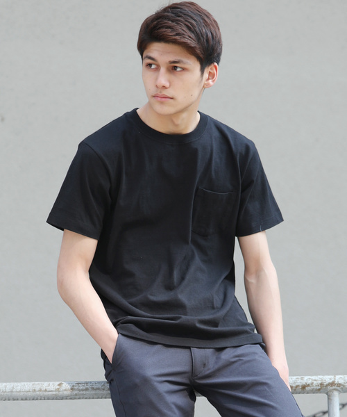 Ressaca(レサーカ)の「オープンエンドポケットTシャツ(Tシャツ/カットソー・メンズ・ブラック/ホワイト/インディゴブルー/グレー/ネイビー/アーミー/スミクロ・XL/L/S/M)」の2枚目の写真